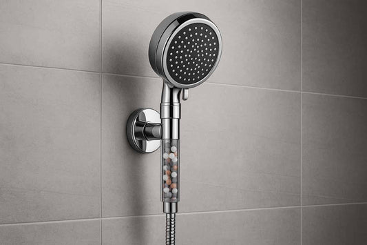 pommeau de douche avec billes