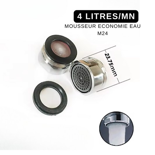 Mousseur robinet économie eau 4 litres M24