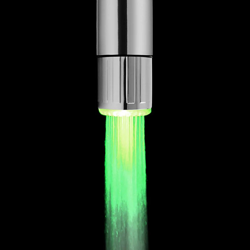 Embout robinet LED couleur vert - Mousseur-robinet.com